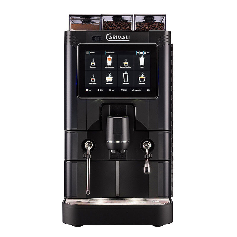 Carimali SilverAce Power M Brew L Tam Otomatik Espresso Kahve Makinesi, 2 Çekirdek Hazneli, 1 Toz Ürün Hazneli, Taze Sütlü, Siyah - Görsel 4