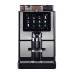 Carimali SilverTwin CARIbrew L Tam Otomatik Espresso Kahve Makinesi, 1 Çekirdek Hazneli, 3 Toz Ürün Hazneli, Taze Sütlü, Silver-Siyah