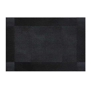 Epinox AS-10B PVC Amerikan Servis, 30x45 cm, Siyah/Gri - Çerçeveli Desen