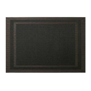 Epinox AS-10G PVC Amerikan Servis, 30x45 cm, Siyah - Çerçeveli Desen