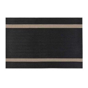 Epinox AS-10H PVC Amerikan Servis, 30x45 cm, Siyah - Altın Şeritli