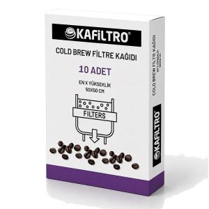 Kafiltro Cold Brew Filtre Kahve Kağıdı, 50x50 cm, 10 Adet