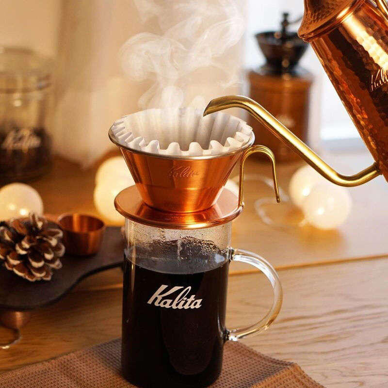 Kalita WDC-185 Dalgalı Dripper, Bakır - Görsel 3