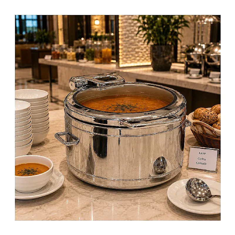 Kapp Carina Serisi Çorbalık Chafing Dish, 14.3 L, Elektrikli - Görsel 3