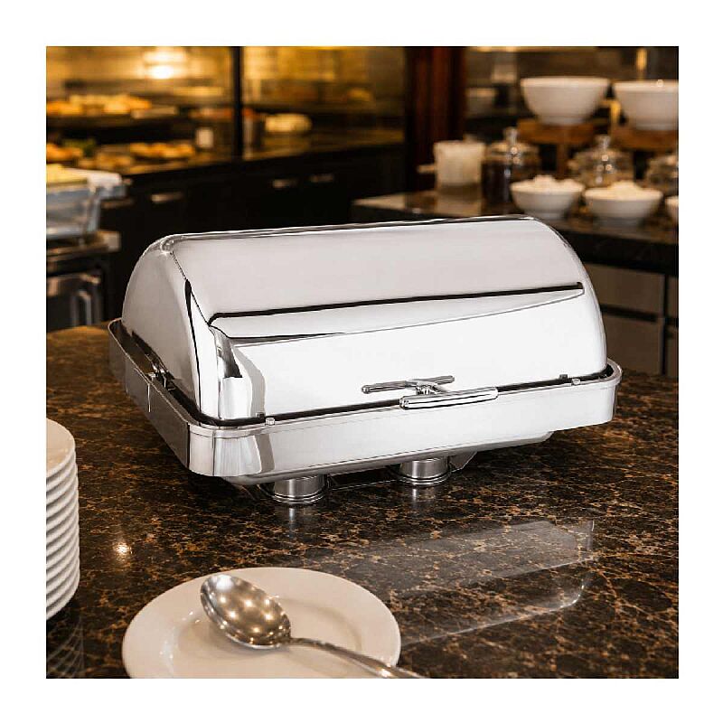 Kapp Delux GN 1/1 Gömme Chafing Dish, 9 L, Jel Yakıtlı+Elektrikli - Görsel 2