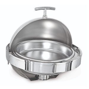 Kapp Delux Yuvarlak Gömme Chafing Dish, 6 L, Jel Yakıtlı+Elektrikli