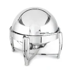 Kapp Delux Yuvarlak Roll Top Chafing Dish, 6 L, Jel Yakıtlı+Elektrikli