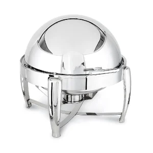 Kapp Delux Yuvarlak Roll Top Chafing Dish, 6 L, Jel Yakıtlı+Elektrikli