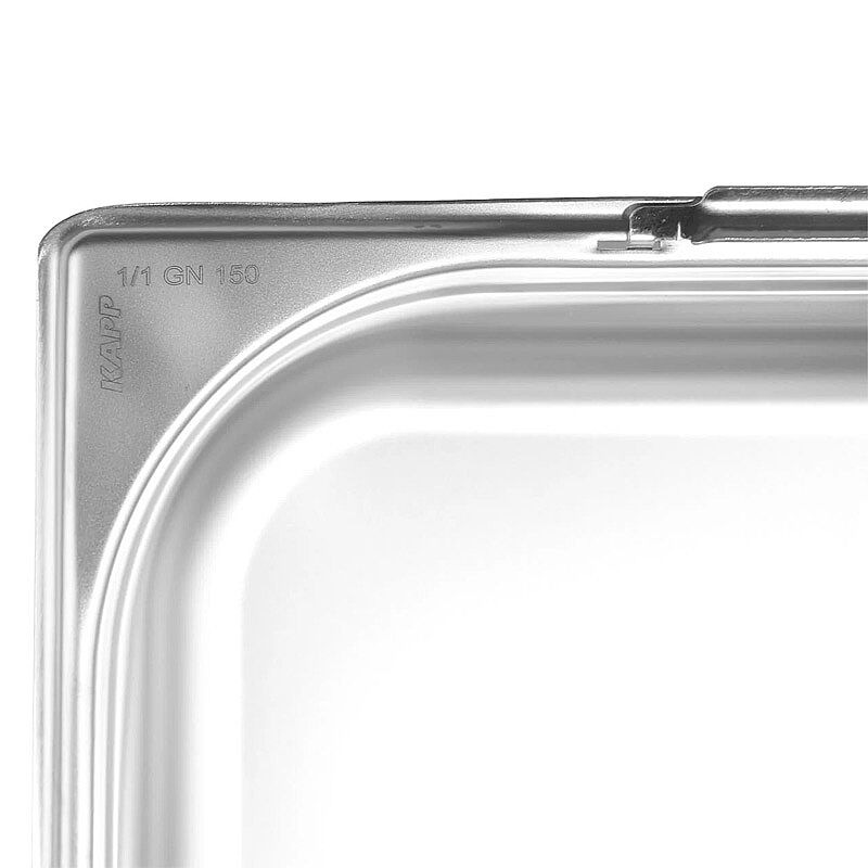 Kapp GN 1/1-150 mm Paslanmaz Çelik Saplı Gastronorm Küvet - Görsel 4