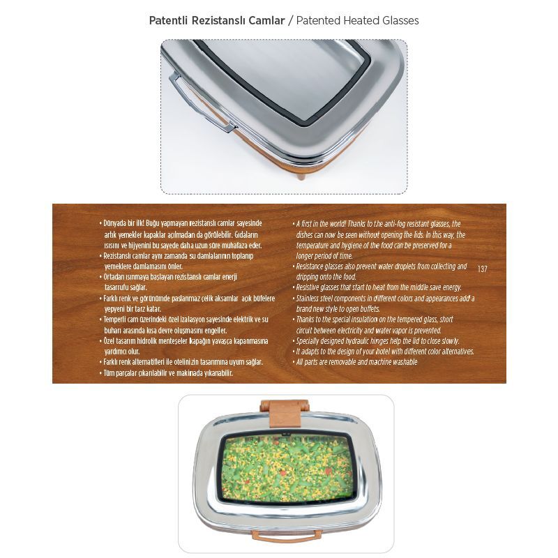 Kapp GN 1/1 Titan Chafing Dish, 5.7 L, Elektrikli, Siyah - Görsel 6
