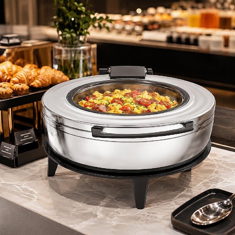 Kapp GN 1/1 Titan Chafing Dish, 5.7 L, Elektrikli, Siyah - Görsel 3