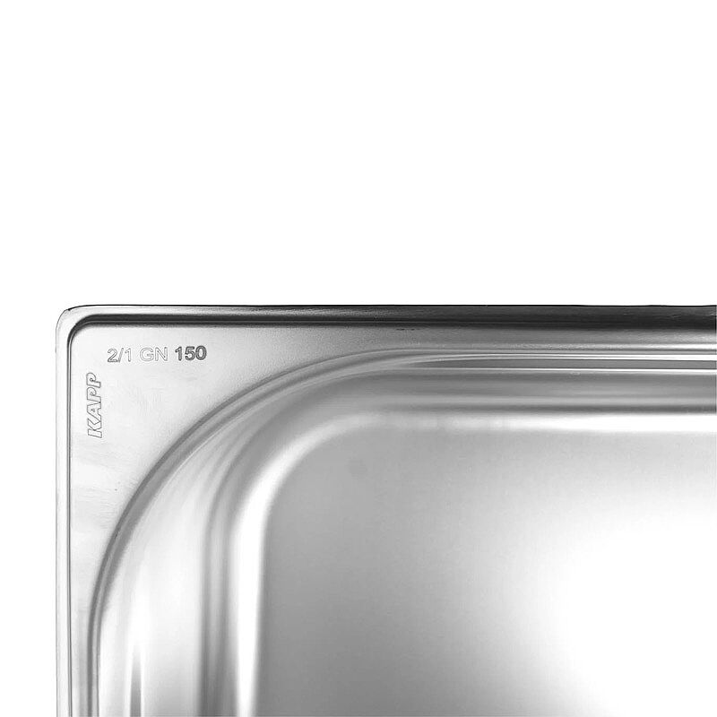 Kapp GN 2/1-150 mm Paslanmaz Çelik Saplı Gastronorm Küvet - Görsel 4