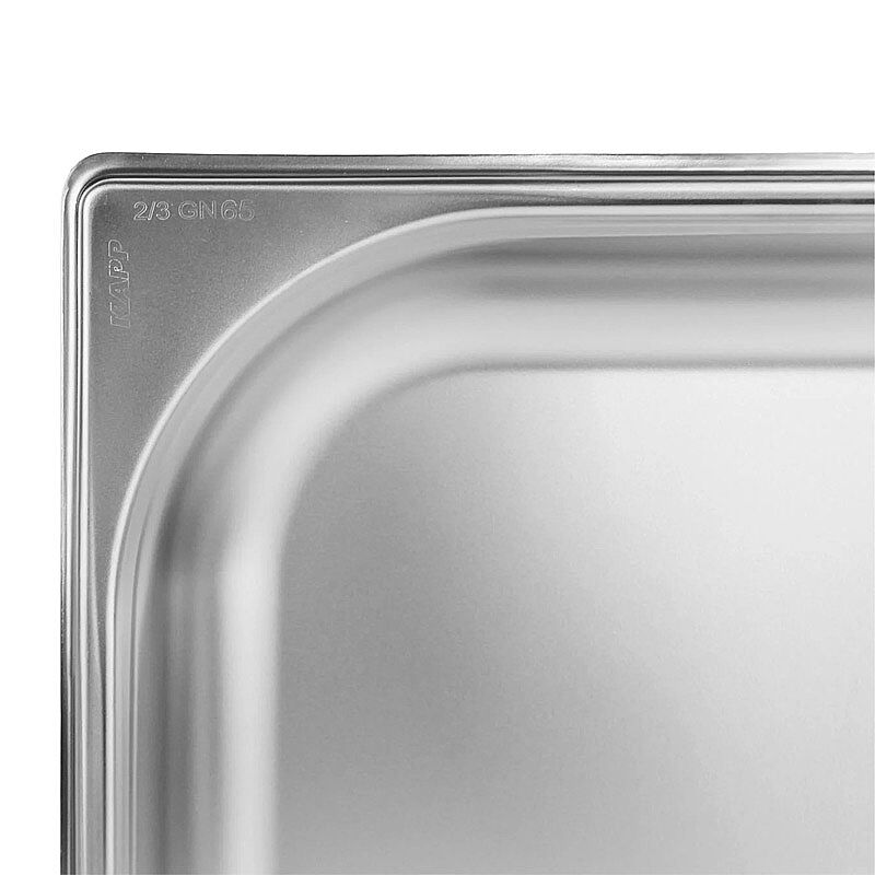 Kapp GN 2/3-65 mm Paslanmaz Çelik Standart Gastronorm Küvet - Görsel 4