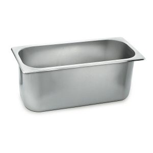 Kapp GN Paslanmaz Çelik Gastronorm Dondurma Kabı, 36x17x12 cm