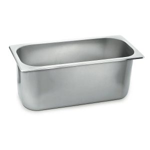 Kapp GN Paslanmaz Çelik Gastronorm Dondurma Kabı, 36x17x6.5 cm