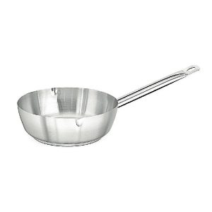 Kapp İndüksiyon Uyumlu Çift Dökme Ağızlı Çelik Sote Tava, 18x6.5 cm, 1 L