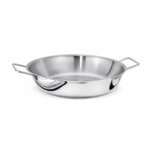 Kapp İndüksiyon Uyumlu Çift Saplı Paella Çelik Tava, 20x5 cm, 1.6 L