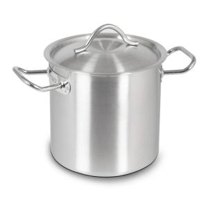 Kapp İndüksiyon Uyumlu Kapaklı Silindirik Tencere, 50 L, 40x40 cm