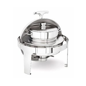 Kapp Klasik Çorbalık Roll Top Chafing Dish, 6 L, Jel Yakıtlı+Elektrikli