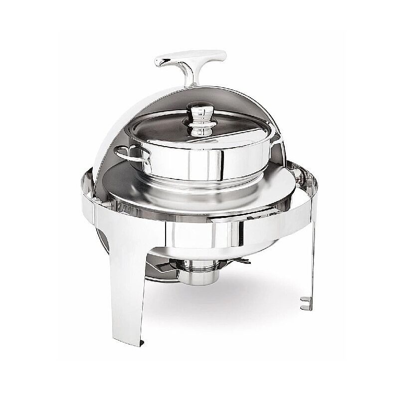Kapp Klasik Çorbalık Roll Top Chafing Dish, 6 L, Jel Yakıtlı+Elektrikli