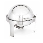 Kapp Klasik Yuvarlak Roll Top Chafing Dish, 6 L, Jel Yakıtlı+Elektrikli