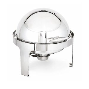 Kapp Klasik Yuvarlak Roll Top Chafing Dish, 6 L, Jel Yakıtlı+Elektrikli