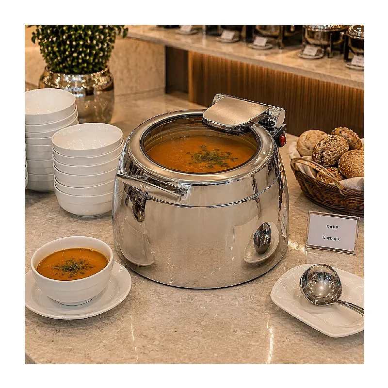Kapp Vega Serisi Çorbalık Chafing Dish, 11 L, Elektrikli - Görsel 2