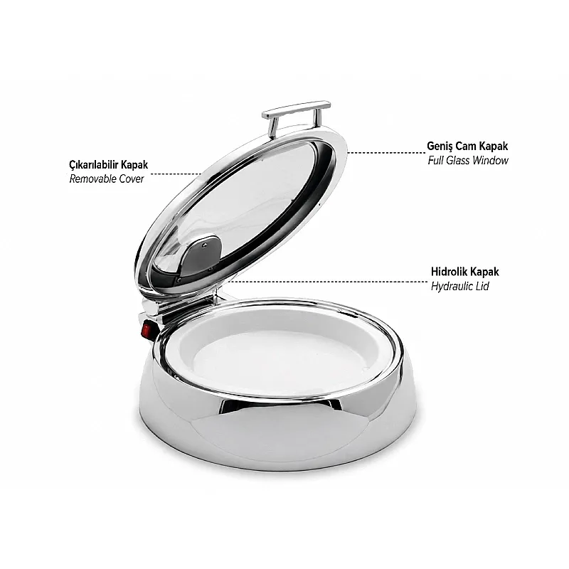Kapp Vega Serisi Çorbalık Chafing Dish, 11 L, Elektrikli - Görsel 4