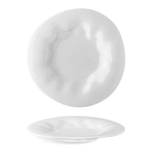 Lilien Flamenco Düz Tabak, 25 cm, Çatlak Desen