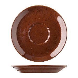 Lilien Lifestyle Fincan Tabağı, 13 cm, Kahverengi