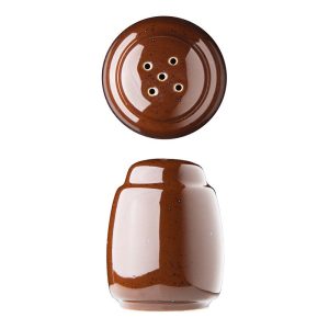 Lilien Lifestyle Porselen Tuzluk Biberlik, 13 cm, Kahverengi