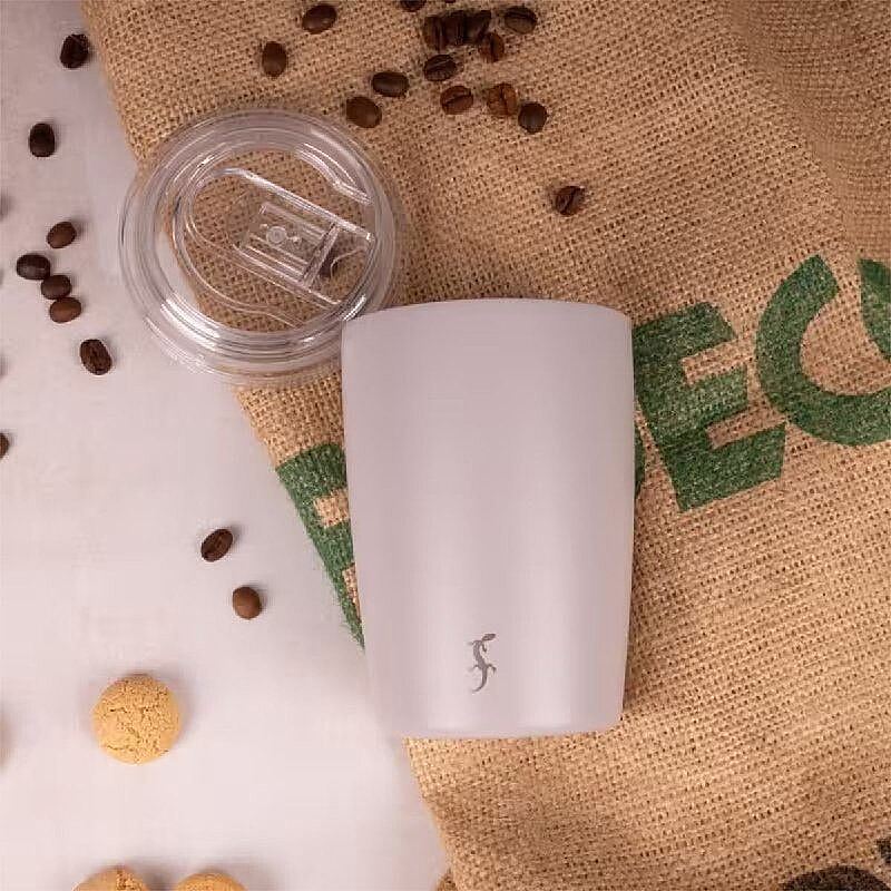 Lurch Coffee-To-Go Çift Cidarlı Termos Bardak, 300 ml, Granit Gri - Görsel 2