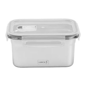 Lurch Safety Paslanmaz Çelik Fırınlanabilir Sızdırmaz Vakumlu Saklama Kabı, 1000 ml