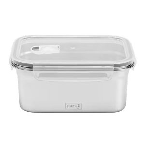 Lurch Safety Paslanmaz Çelik Fırınlanabilir Sızdırmaz Vakumlu Saklama Kabı, 1500 ml