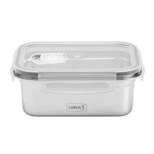 Lurch Safety Paslanmaz Çelik Fırınlanabilir Sızdırmaz Vakumlu Saklama Kabı, 500 ml