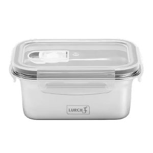 Lurch Safety Paslanmaz Çelik Fırınlanabilir Sızdırmaz Vakumlu Saklama Kabı, 800 ml