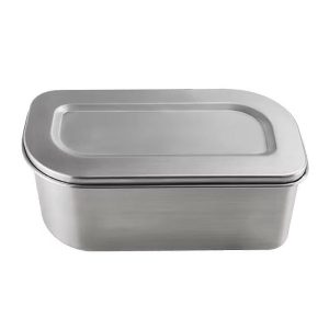 Lurch Salad Box Paslanmaz Çelik Fırınlanabilir Silikon Kayışlı Beslenme/Salata Kabı, 1200 ml