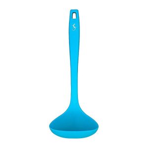 Lurch Silikon Çorba Kepçesi, 28 cm, Mavi