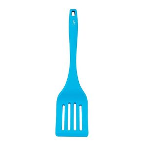 Lurch Silikon Delikli Spatula, 32.5 cm, Mavi