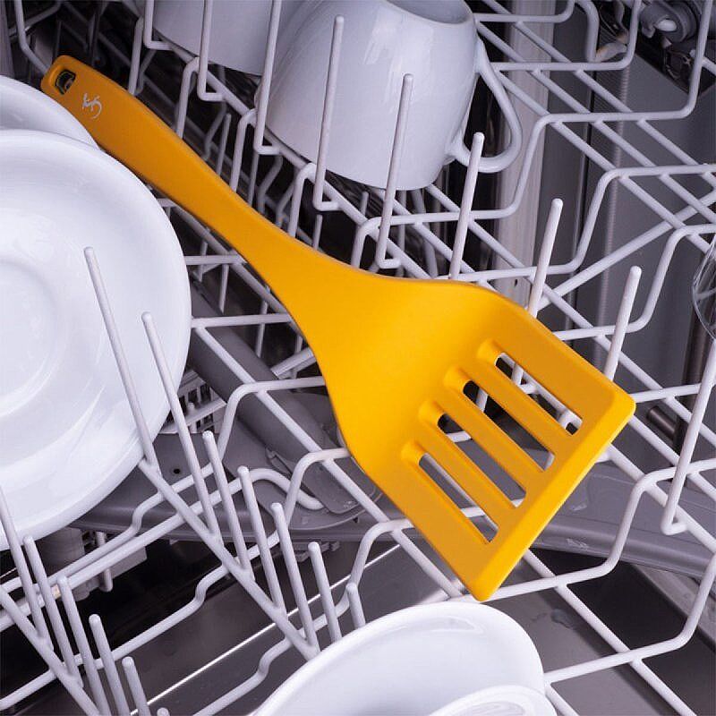Lurch Silikon Delikli Spatula, 32.5 cm, Sarı - Görsel 3