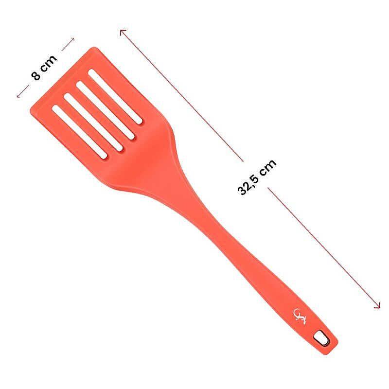 Lurch Silikon Delikli Spatula, 32.5 cm, Somon - Görsel 5