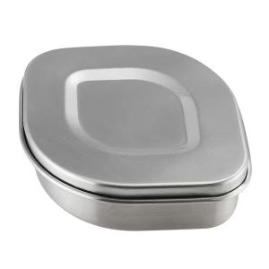 Lurch Snack Box Paslanmaz Çelik Fırınlanabilir Beslenme/Atıştırmalık Kabı, 350 ml