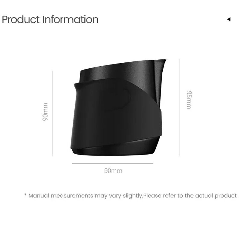 MHW-3Bomber P6513B Kulpsuz Süt Potu Pitcher, 400 ml, Siyah - Görsel 4