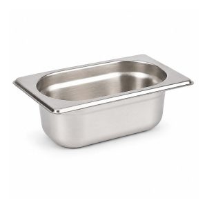 Mixkap GN 1/9-65 mm Paslanmaz Çelik Standart Gastronorm Küvet