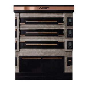 Moretti Forni S120EI-161600-P Icon Seri 2x16 cm Taş Tabanlı Modüler Çok Amaçlı Katlı Fırın, 124x73 cm, Elektrikli