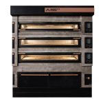 Moretti Forni S140EI-161600-P Icon Seri 2x16 cm Taş Tabanlı Modüler Çok Amaçlı Katlı Fırın, 140x93.5 cm, Elektrikli