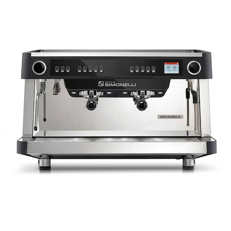 Nuova Simonelli Aurelia XT Otomatik Dozaj Ayarlı Espresso Kahve Makinesi, 2 Gruplu, Siyah