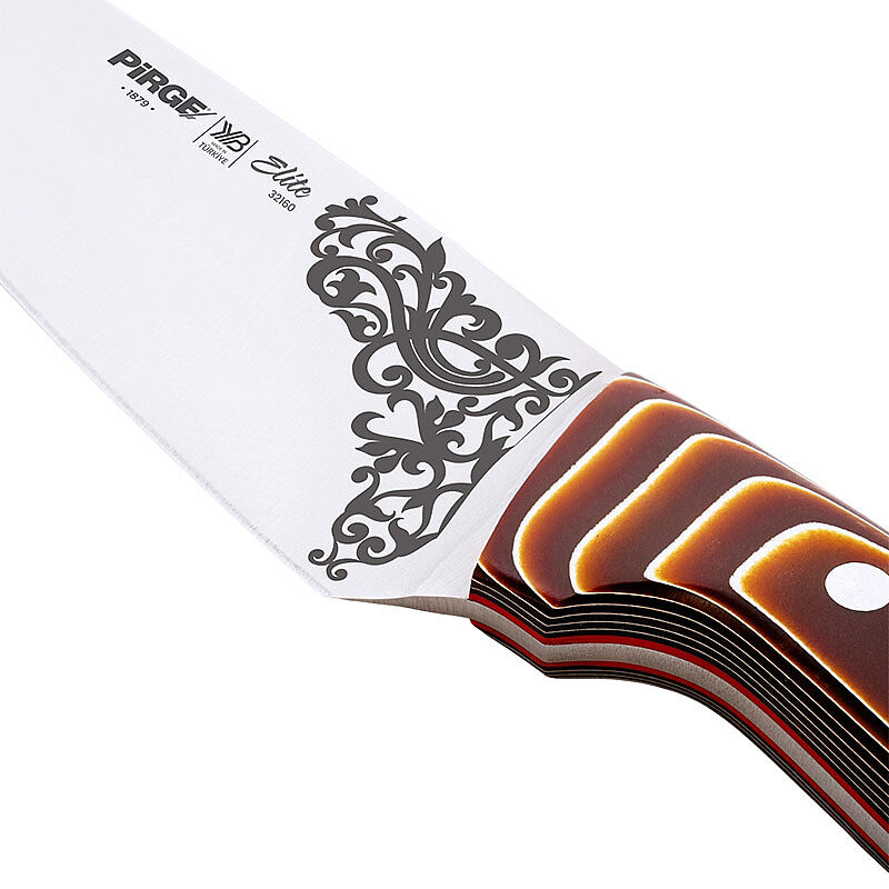 Pirge 32160 Elite Şef Bıçağı, 19 cm, Kahverengi - Görsel 4