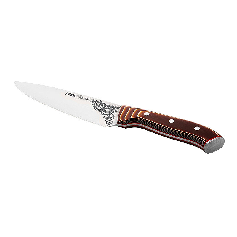 Pirge 32160 Elite Şef Bıçağı, 19 cm, Kahverengi - Görsel 2