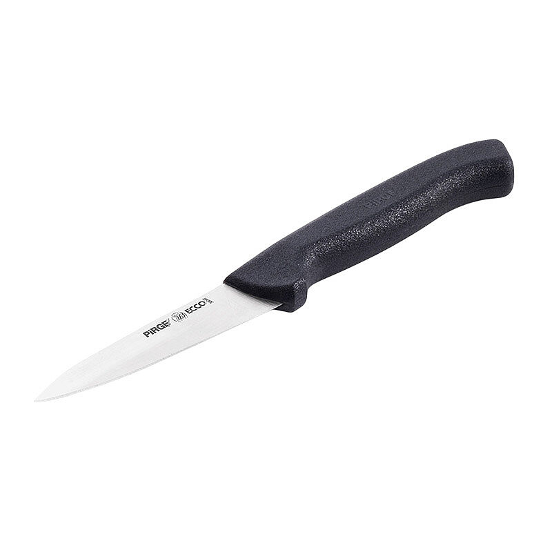 Pirge 38047 Ecco Sivri Sebze Bıçağı, 9 cm, Siyah